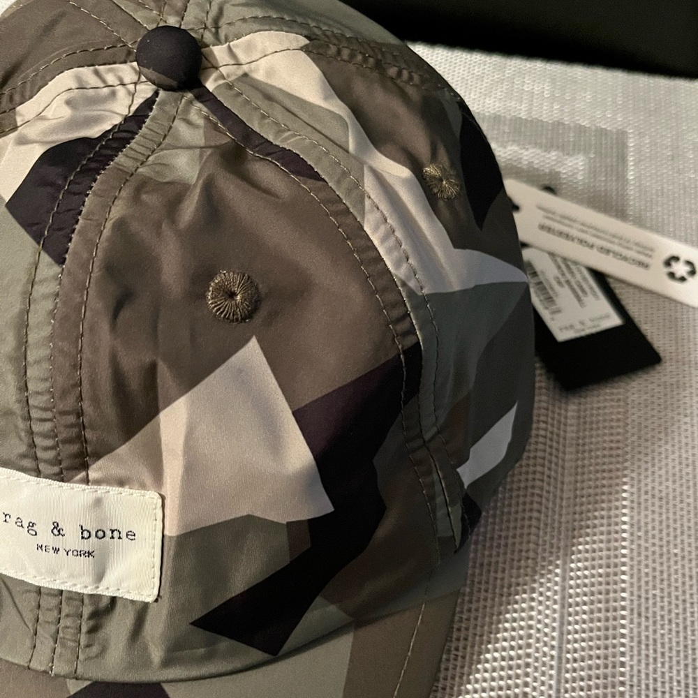 RAG & BONE ADDISON NWT AUTHENTIC GREEN CAMO UNISEX BASEBALL CAP. - Picture 4 of 17